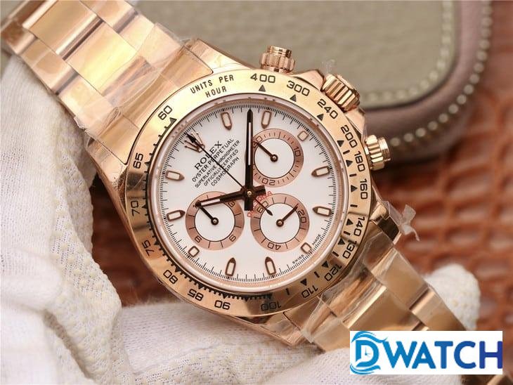 ĐỒNG HỒ CƠ NAM 6 KIM MÀU ROSE GOLD ROLEX DAYTONA CHRONOGRAPH REP 1:1 CAO CẤP 40MM ĐỒNG HỒ CƠ NAM 6 KIM MÀU ROSE GOLD ROLEX DAYTONA CHRONOGRAPH REP 1:1 CAO CẤP 40MM
