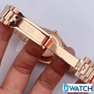 ĐỒNG HỒ NAM ROLEX DAY-DATE MÁY CƠ DÂY KIM LOẠI MÀU HỒNG FAKE CAO CẤP 36MM 6 ĐỒNG HỒ ROLEX DAY-DATE NAM MÁY CƠ DÂY KIM LOẠI MẶT MÀU HỒNG REPLICA 1:1 CAO CẤP 36MM