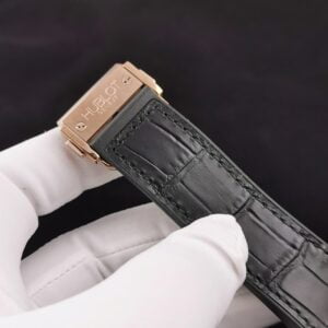 HUBLOT CLASSIC FUSION CHRONOGRAPH KING GOLD REPLCIA WATCHES RHINESTONE FULL GEM BLACK RUBBER STRAP 45MM 5 ĐỒNG HỒ CƠ NAM ĐÍNH FULL ĐÁ MÀU KING GOLD HUBLOT CLASSIC FUSION CHRONOGRAPH REP 1:1