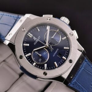 ĐỒNG HỒ CƠ NAM MÀU XANH HUBLOT CLASSIC FUSION CHRONOGRAPH HB FACTORY 45MM 3 ĐỒNG HỒ CƠ NAM MÀU XANH HUBLOT CLASSIC FUSION CHRONOGRAPH HB FACTORY 45MM