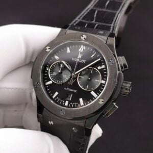 ĐỒNG HỒ CƠ NAM MÀU ĐEN 5 KIM HUBLOT CLASSIC FUSION CHRONOGRAPH REP 1:1 CAO CẤP 45MM 2 ĐỒNG HỒ CƠ NAM MÀU ĐEN 5 KIM HUBLOT CLASSIC FUSION CHRONOGRAPH REP 1:1 CAO CẤP 45MM