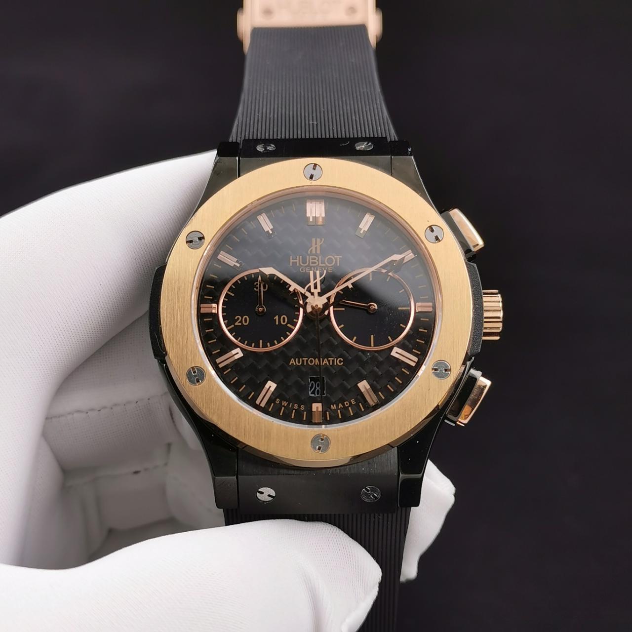 ĐỒNG HỒ CƠ NAM MÀU DEMI 5 KIM HUBLOT CLASSIC FUSION CHRONOGRAPH REP 1:1 CAO CẤP 45MM ĐỒNG HỒ CƠ NAM MÀU DEMI 5 KIM HUBLOT CLASSIC FUSION CHRONOGRAPH REP 1:1 CAO CẤP 45MM