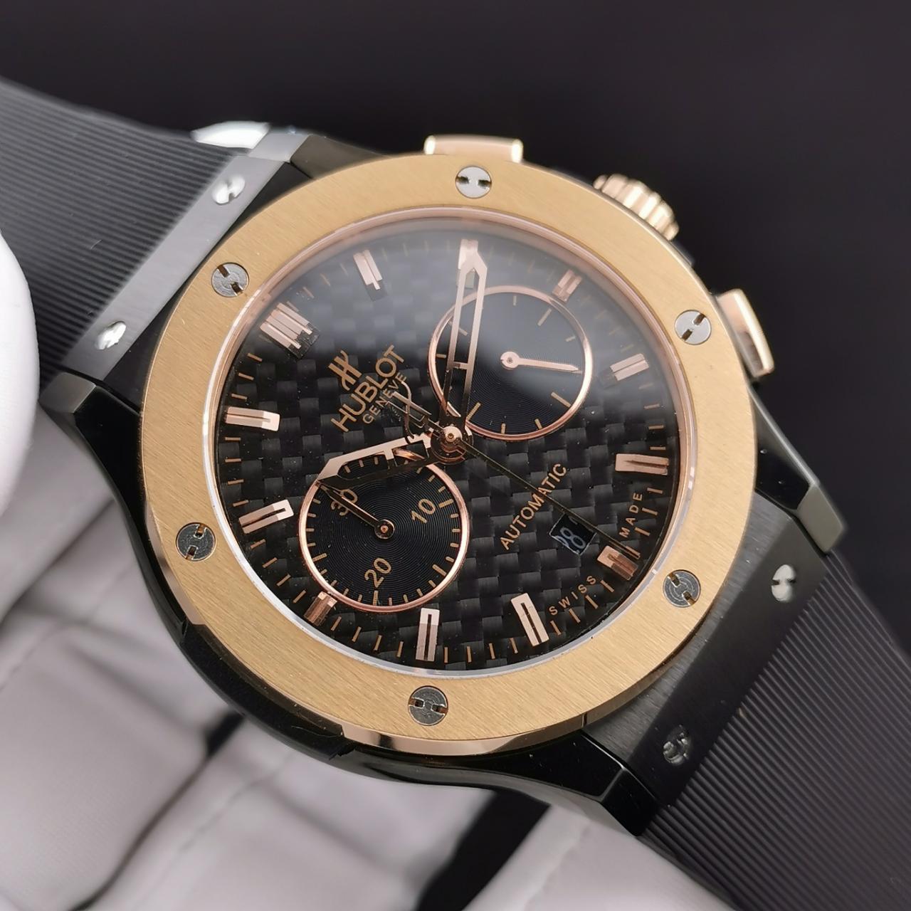 ĐỒNG HỒ CƠ NAM MÀU DEMI 5 KIM HUBLOT CLASSIC FUSION CHRONOGRAPH REP 1:1 CAO CẤP 45MM ĐỒNG HỒ CƠ NAM MÀU DEMI 5 KIM HUBLOT CLASSIC FUSION CHRONOGRAPH REP 1:1 CAO CẤP 45MM