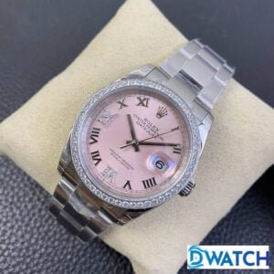 ĐỒNG HỒ NAM ROLEX DATEJUST MÁY CƠ DÂY KIM LOẠI ĐÍNH ĐÁ FAKE 1:1 36MM 1 ĐỒNG HỒ ROLEX DATEJUST MÁY CƠ DÂY KIM LOẠI ĐÍNH ĐÁ REPLICA 1:1 CAO CẤP 36MM