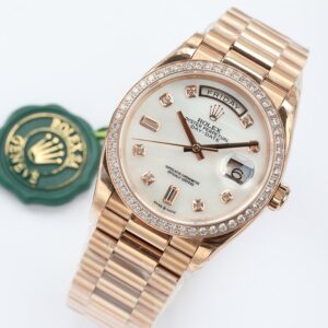 ĐỒNG HỒ NAM ROLEX DAY-DATE MẶT XÀ CỪ MÀU ROSE GOLD EW FACTORY REP 1:1 36MM 1 ĐỒNG HỒ ROLEX DAY-DATE MẶT XÀ CỪ MÀU ROSE GOLD EW FACTORY REP 1:1 36MM