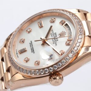 ĐỒNG HỒ NAM ROLEX DAY-DATE MẶT XÀ CỪ MÀU ROSE GOLD EW FACTORY REP 1:1 36MM 4 ĐỒNG HỒ ROLEX DAY-DATE MẶT XÀ CỪ MÀU ROSE GOLD EW FACTORY REP 1:1 36MM