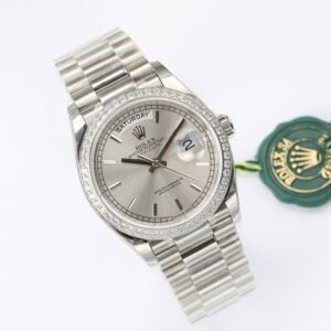 ĐỒNG HỒ NAM ROLEX DAY-DATE CƠ ĐÍNH ĐÁ EW FACTORY REPLICA 1:1 36MM 2 ĐỒNG HỒ ROLEX DAY-DATE CƠ NAM ĐÍNH ĐÁ EW FACTORY REP 1:1 36MM