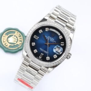 ĐỒNG HỒ NAM ROLEX DAY-DATE CƠ MẶT XANH EW FACTORY REPLICA 1:1 36MM 1 ĐỒNG HỒ ROLEX DAY-DATE CƠ NAM MẶT XANH EW FACTORY REP 1:1 36MM