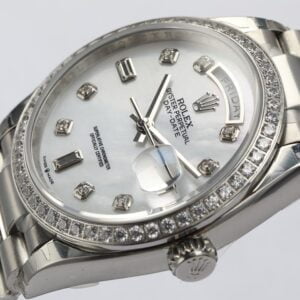 ĐỒNG HỒ NAM ROLEX DAY-DATE DÂY KIM LOẠI EW FACTORY REPLICA 1:1 36MM 4 ĐỒNG HỒ NAM DÂY KIM LOẠI ROLEX DAY-DATE EW FACTORY REPLICA 1:1 36MM