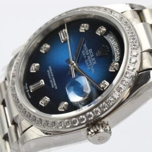 ĐỒNG HỒ NAM ROLEX DAY-DATE CƠ MẶT XANH EW FACTORY REPLICA 1:1 36MM 4 ĐỒNG HỒ ROLEX DAY-DATE CƠ NAM MẶT XANH EW FACTORY REP 1:1 36MM