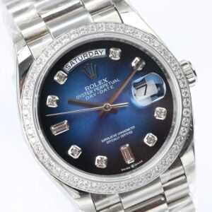 ĐỒNG HỒ NAM ROLEX DAY-DATE CƠ MẶT XANH EW FACTORY REPLICA 1:1 36MM 3 ĐỒNG HỒ ROLEX DAY-DATE CƠ NAM MẶT XANH EW FACTORY REP 1:1 36MM