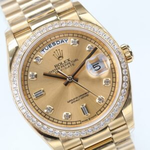 ĐỒNG HỒ NAM ROLEX DAY-DATE NHÀ MÁY EW FACTORY REPLICA CAO CẤP 36MM 1 ĐỒNG HỒ CƠ NAM ROLEX DAY-DATE EW FACTORY REPLICA 1:1 CAO CẤP 36MM