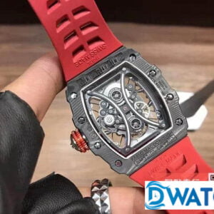 ĐỒNG HỒ NAM RICHARD MILLE RM53-01 MẶT SỐ ĐEN DÂY ĐEO ĐỎ FAKE 43X50MM 4 ĐỒNG HỒ NAM RICHARD MILLE RM53-01 MẶT SỐ ĐEN DÂY ĐEO ĐỎ FAKE 43X50MM