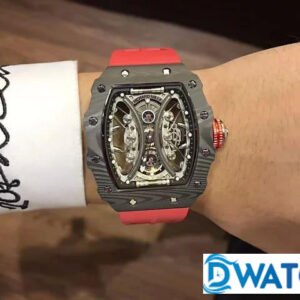 ĐỒNG HỒ NAM RICHARD MILLE RM53-01 MẶT SỐ ĐEN DÂY ĐEO ĐỎ FAKE 43X50MM 6 ĐỒNG HỒ NAM RICHARD MILLE RM53-01 MẶT SỐ ĐEN DÂY ĐEO ĐỎ FAKE 43X50MM