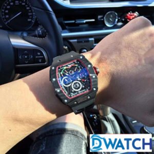 ĐỒNG HỒ NAM RICHARD MILLE RM50-03 MÀU ĐEN SỢI CARBON FAKE CAO CẤP 43X50MM 2 ĐỒNG HỒ NAM RICHARD MILLE RM50-03 MÀU ĐEN SỢI CARBON FAKE CAO CẤP 43X50MM