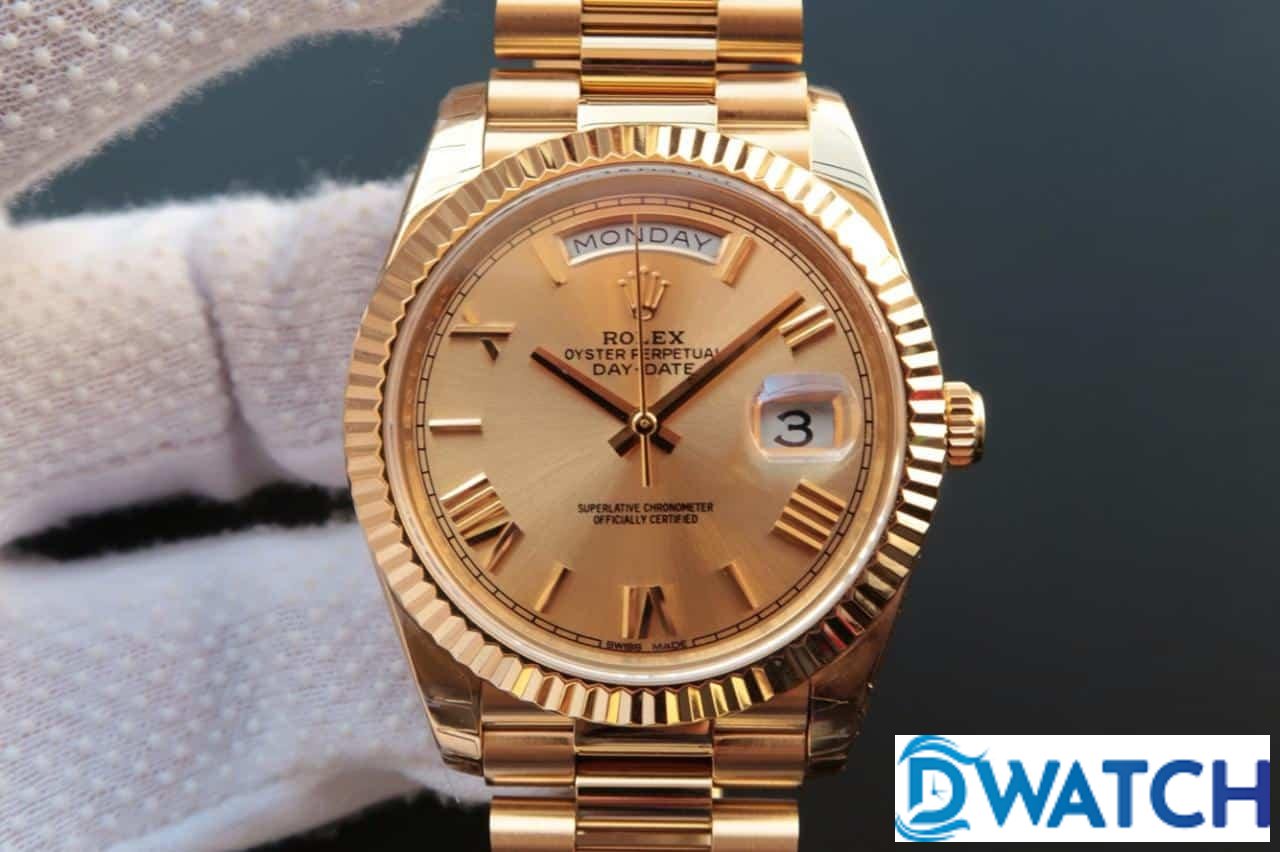 ĐỒNG HỒ NAM ROLEX DAY-DATE 228238 FULL VÀNG HỒNG REPLICA CAO CẤP 40MM ĐỒNG HỒ NAM ROLEX DAY-DATE 228238 FULL VÀNG HỒNG REPLICA CAO CẤP 40MM