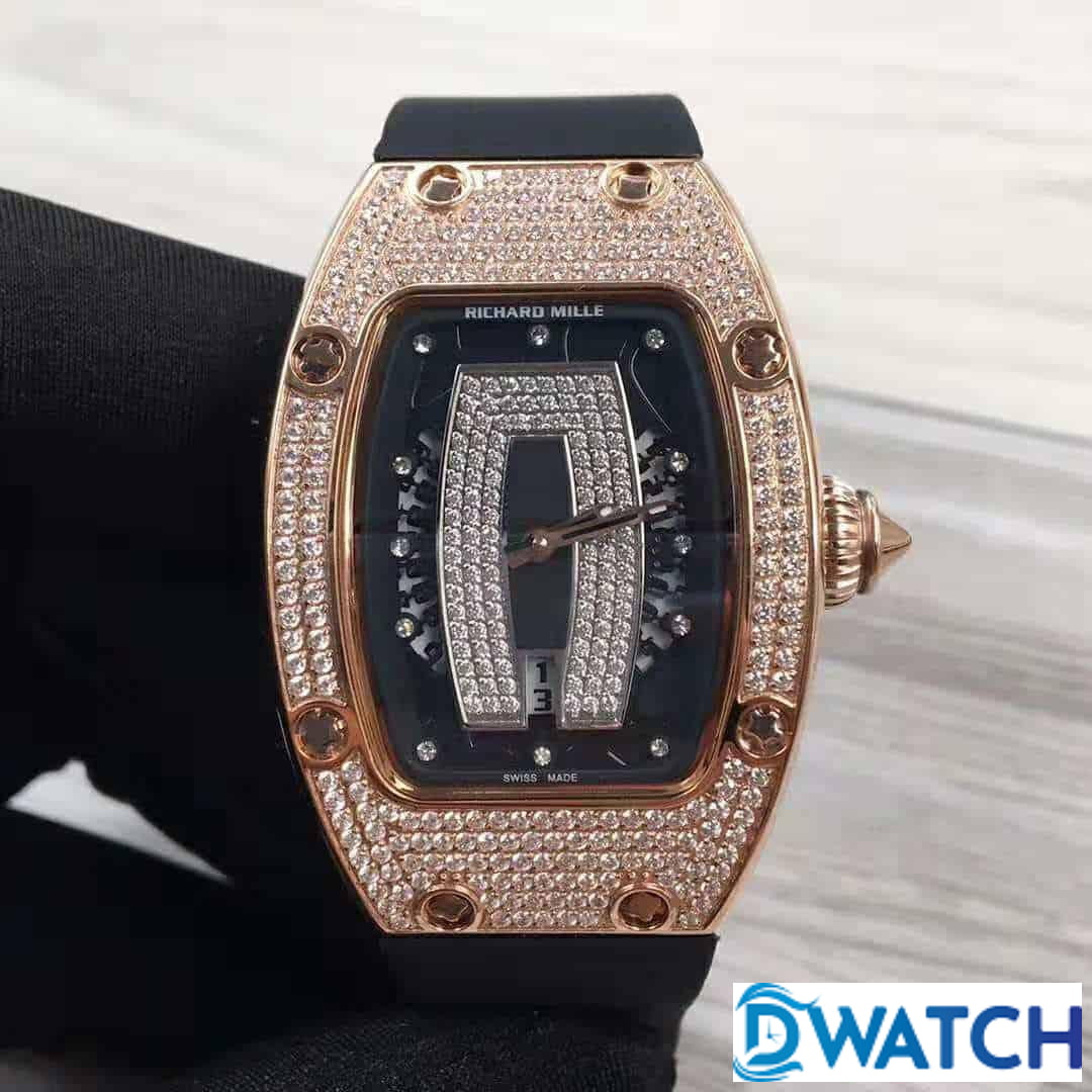 ĐỒNG HỒ NỮ RICHARD MILLE RM007 ĐÍNH ĐÁ 2 MÀU FAKE CAO CẤP 31X45MM ĐỒNG HỒ NỮ RICHARD MILLE RM007 ĐÍNH ĐÁ 2 MÀU FAKE CAO CẤP 31X45MM
