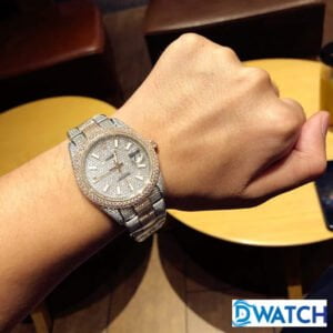 ĐỒNG HỒ NAM ROLEX DATEJUST CƠ ĐÍNH FULL ĐÁ MÀU DEMI CỌC SỐ DẠ QUANG REP 1:1 41MM 6 ĐỒNG HỒ ROLEX DATEJUST CƠ NAM ĐÍNH FULL ĐÁ MÀU DEMI CỌC SỐ DẠ QUANG REP 1:1 CAO CẤP 41MM