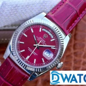 ĐỒNG HỒ ROLEX OYSTER PERPETUAL DAY-DATE MÁY CƠ MẶT SỐ CHERRY REPLICA 1:1 36MM 2 ĐỒNG HỒ ROLEX OYSTER PERPETUAL DAY-DATE MÁY CƠ MẶT SỐ CHERRY REPLICA 1:1 CAO CẤP 36MM