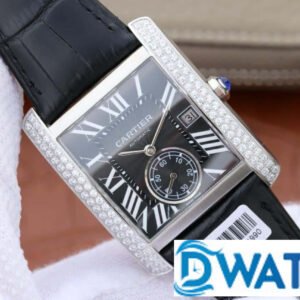 ĐỒNG HỒ NỮ CARTIER " ANDY LAU " CỌC SỐ LA MÃ SANG TRỌNG FAKE 11 34X44MM