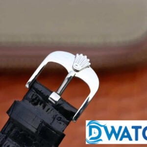 ĐỒNG HỒ ROLEX CELLINI NAM MÁY CƠ DÂY DA MẶT ĐEN FAKE 11 39MM 5 ĐỒNG HỒ ROLEX CELLINI NAM MÁY CƠ DÂY DA MẶT ĐEN REPLICA 1:1 CAO CẤP 39MM