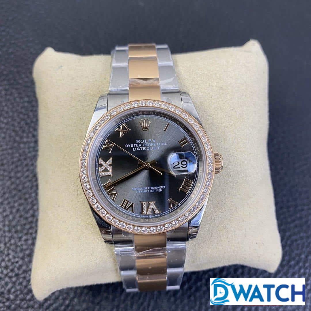 ĐỒNG HỒ CƠ NAM ĐÍNH ĐÁ ROLEX DATEJUST EW FACTORY REPLICA 1:1 CAO CẤP 36MM ĐỒNG HỒ CƠ NAM ĐÍNH ĐÁ ROLEX DATEJUST EW FACTORY REPLICA 1:1 CAO CẤP 36MM