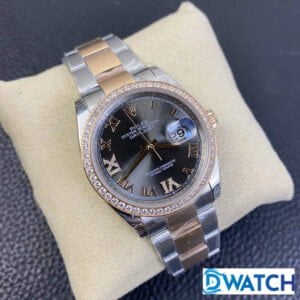 ĐỒNG HỒ NAM ROLEX DATEJUST ĐÍNH ĐÁ EW FACTORY FAKE 1:1 36MM 2 ĐỒNG HỒ CƠ NAM ĐÍNH ĐÁ ROLEX DATEJUST EW FACTORY REPLICA 1:1 CAO CẤP 36MM
