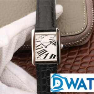 ĐỒNG HỒ NỮ CARTIER TANK W5200018 MẶT SỐ CHỮ NHẬT SANG TRỌNG FAKE 11 33X27MM
