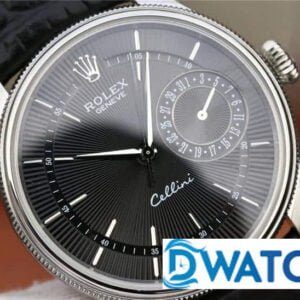 ĐỒNG HỒ NAM ROLEX CELLINI CƠ DÂY DA MẶT MÀU ĐEN MKS FACTORY REPLICA 1:1 39MM 2 ĐỒNG HỒ CƠ NAM DÂY DA MẶT MÀU ĐEN ROLEX CELLINI MKS FACTORY REPLICA 1:1 CAO CẤP 39MM
