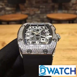 ĐỒNG HỒ NAM RICHARD MILLE RM67-01 DÂY ĐEO ĐEN ĐÍNH ĐÁ TRẮNG FAKE 11 48X42MM 4 ĐỒNG HỒ NAM RICHARD MILLE RM67-01 DÂY ĐEO ĐEN ĐÍNH ĐÁ TRẮNG FAKE 11 48X42MM