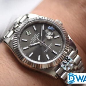 ĐỒNG HỒ NAM ROLEX DATEJUST DÂY KIM LOẠI MẶT MÀU XÁM AR FACTORY REP 1:1 41MM 7 ĐỒNG HỒ CƠ NAM DÂY KIM LOẠI MẶT MÀU XÁM ROLEX DATEJUST AR FACTORY REP 1:1 CAO CẤP 41MM