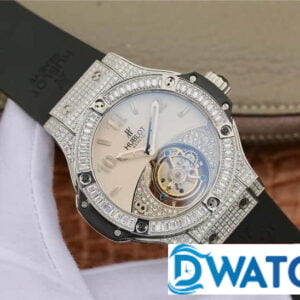 ĐỒNG HỒ NAM HUBLOT BIG BANG TOURBILLON MÀU TRẮNG TRẺ TRUNG REPLICA 11 44MM 2 ĐỒNG HỒ NAM HUBLOT BIG BANG TOURBILLON MÀU TRẮNG TRẺ TRUNG REPLICA 11 44MM