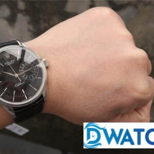 ĐỒNG HỒ NAM ROLEX CELLINI CƠ DÂY DA MẶT MÀU ĐEN MKS FACTORY REPLICA 1:1 39MM 7 ĐỒNG HỒ CƠ NAM DÂY DA MẶT MÀU ĐEN ROLEX CELLINI MKS FACTORY REPLICA 1:1 CAO CẤP 39MM
