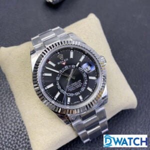 ĐỒNG HỒ NAM ROLEX SKY-DWELLER CƠ DÂY KIM LOẠI MẶT ĐEN REPLICA 1:1 42MM 2 ĐỒNG HỒ ROLEX SKY-DWALKER CƠ NAM DÂY KIM LOẠI MẶT ĐEN REPLICA 1:1 CAO CẤP 42MM