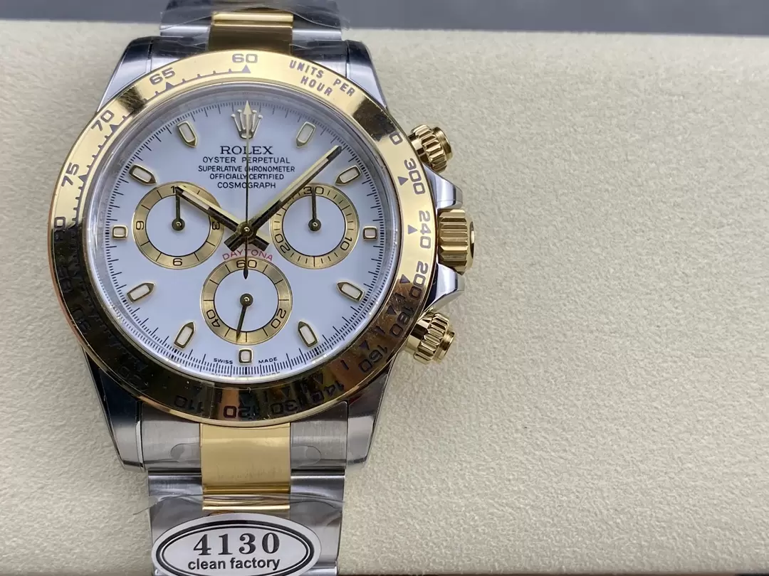 ĐỒNG HỒ NAM ROLEX DAYTONA CLEAN FACTORY REPLICA CAO CẤP MẶT SỐ TRẮNG 40MM ĐỒNG HỒ NAM ROLEX DAYTONA CLEAN FACTORY REPLICA CAO CẤP MẶT SỐ TRẮNG 40MM