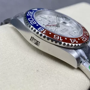 ROLEX GMT-MASTER II METEORITE DIAL PEPSI BEZEL REPLICA WATCHES C+ FACTORY 40MM 2 ĐỒNG HỒ NAM ROLEX GMT-MASTER II REPLICA MẶT SỐ THIÊN THẠCH TRẮNG 40MM