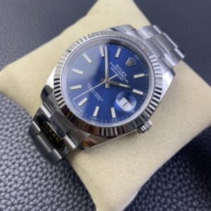 ROLEX DATEJUST BEST REPLICA WATCHES BLUE DIAL INDEX HOURS CLEAN FACTORY 41MM 3 ĐỒNG HỒ ROLEX DATEJUST CƠ NAM MẶT XANH CLEAN FACTORY REP 1:1 41MM