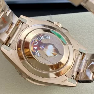 ROLEX GMT-MASTER II COPIES WATCHES ROOT BEER BENZEL ROSE GOLD PLATE CLEAN FACTORY 40MM 4 ĐỒNG HỒ NAM ROLEX GMT-MASTER II REP CAO CẤP MẶT SỐ ĐEN VỎ VÀNG HỒNG 40MM