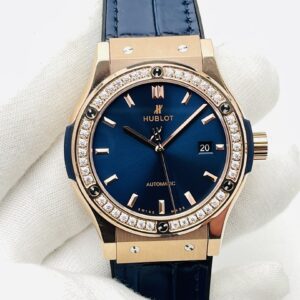 ĐỒNG HỒ NAM HUBLOT CLASSIC FUSION REPLICA CAO CẤP MẶT SỐ XANH ĐÍNH ĐÁ 42MM