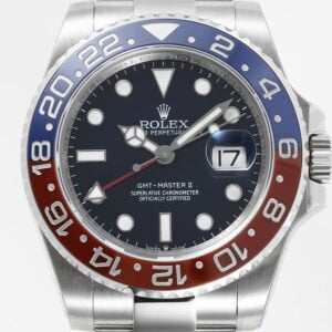 ĐỒNG HỒ NAM ROLEX GMT-MASTER ll REP CAO CẤP 4 KIM GSF V4 40MM 1 ĐỒNG HỒ NAM ROLEX GMT-MASTER ll REP CAO CẤP 4 KIM MẶT SỐ ĐEN 40MM