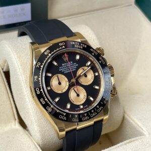 ĐỒNG HỒ NAM ROLEX DAYTONA REPLICA CAO CẤP DÂY CAO SU BT FACTORY 40MM 1 ĐỒNG HỒ NAM ROLEX DAYTONA REPLICA CAO CẤP MẶT SỐ ĐEN DÂY CAO SU 40MM