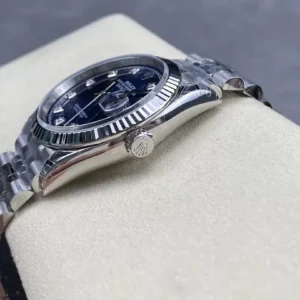 ROLEX DATEJUST BEST LUXURY REPLICA WATCHES BLUE DIAL RHINESTONE HOURS VS FACTORY 36MM 2 ĐỒNG HỒ NAM ROLEX DATEJUST REPLICA 1:1 MẶT SỐ XANH TRẺ TRUNG 36MM