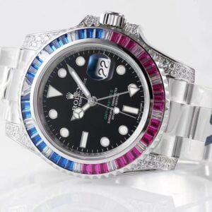 ĐỒNG HỒ NAM ROLEX GMT-MASTER ll REPLICA 1:1 CỌC SỐ DẠ QUANG CLEAN 40MM 3 ĐỒNG HỒ NAM ROLEX GMT-MASTER ll REPLICA 1:1 CỌC SỐ DẠ QUANG CAO CẤP 40MM