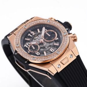 ĐỒNG HỒ NAM HUBLOT BIG BANG REPLICA 1:1 VÀNG HỒNG ĐÍNH ĐÁ CAO CẤP 45MM 2 ĐỒNG HỒ NAM HUBLOT BIGBANG REPLICA 1:1 VÀNG HỒNG ĐÍNH ĐÁ CAO CẤP 45MM