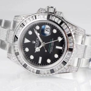 ĐỒNG HỒ NAM ROLEX GMT-MASTER ll REPLICA 1:1 DÂY THÉP ĐÍNH ĐÁ 40MM 1 ĐỒNG HỒ NAM ROLEX GMT-MASTER ll REPLICA 1:1 DÂY THÉP ĐÍNH ĐÁ 40MM