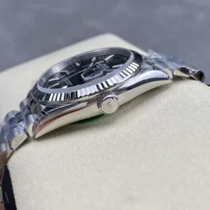 ĐỒNG HỒ NAM ROLEX DATEJUST REPLICA 1:1 MẶT SỐ ĐEN ĐƠN GIẢN CLEAN 36MM 3 ĐỒNG HỒ NAM ROLEX DATEJUST REPLICA 1:1 MẶT SỐ ĐEN ĐƠN GIẢN LỊCH SỰ 36MM