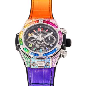 ĐỒNG HỒ NAM HUBLOT BIG BANG REPLICA CAO CẤP ĐÍNH ĐÁ 7 SẮC CẦU VỒNG 45MM 1 ĐỒNG HỒ NAM HUBLOT BIGBANG REPLICA CAO CẤP ĐÍNH ĐÁ 7 SẮC CẦU VỒNG 45MM