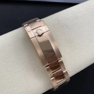 ROLEX GMT-MASTER II COPIES WATCHES ROOT BEER BENZEL ROSE GOLD PLATE CLEAN FACTORY 40MM 5 ĐỒNG HỒ NAM ROLEX GMT-MASTER II REP CAO CẤP MẶT SỐ ĐEN VỎ VÀNG HỒNG 40MM