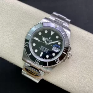 ROLEX SUBMARINER GOOD IMITATION WATCH BLACK BEZEL AND DIAL WITH DATE CLEAN FACTORY 41MM 1 ĐỒNG HỒ NAM ROLEX SUBMARINER REP CAO CẤP MẶT SỐ ĐEN THÉP KHÔNG GỈ 41MM