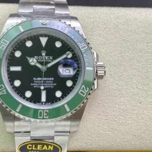 ĐỒNG HỒ NAM ROLEX SUBMARINER REPLICA 1:1 BEZEL XANH PHỦ DẠ QUANG 40MM